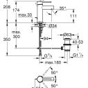 Смеситель Grohe Essence New для раковины S (32898001)