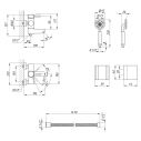 Смеситель для ванны Lidz Aria 006 (NKS) 12 32 006-1