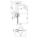 Qtap Robin Смеситель для раковины QTROB1060M102B Black Matt