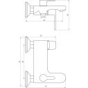 Смеситель для ванны Globus Lux Laguna GLA-0102N