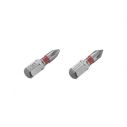 Комплект отверточных насадок PH1 1/4" * 25 мм, S2, уп. 2 шт, STORM INTERTOOL VT-0217