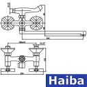 Смеситель для ванной Haiba Sentosa Chr-006 EURO
