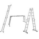 Шарнирная лестница Werk LC2416Q с рабочей площадкой