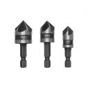 Набор зенкеров 12, 16, 19 мм, 3 шт. INTERTOOL SD-5005