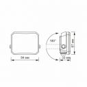 Прожектор Videx F3 10W 5000K  Black VLE-F3-0105B