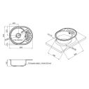 Кухонная мойка Lidz 5745 0,6 мм Micro Decor