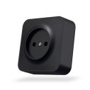 IP20 Розетка наружная одинарная черный графит VIDEX BINERA