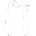 Душевая колонна Globus Lux ALPEN SB-BAR-0101