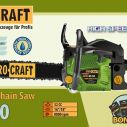 Бензопила цепная Procraft GS-50 (шина 40 см, 5,6 л.с.)