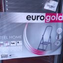 Стремянка металлическая STEEL HOME Eurogold 214 на 4 ступени