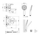Смеситель для ванны Lidz Aria 006 с поворотным изливом (k35) LDARI006BLA43369 Black
