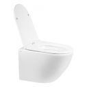 Qtap Robin унитаз подвесной Ultra Quiet сиденье Slim Duroplast 490x370x360mm