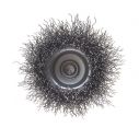 Щетка чашечная 50 мм для дрели, 1/4" (витая проволока) INTERTOOL BT-9050