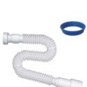 Гибкая труба с гайкой NOVA 1 1/4" 800мм, выход 40*50мм 1322N (1200, 010)