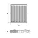 Aquatronic Радиатор стальной 22 тип 500х700 боковое подключение