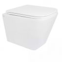 Унитаз подвесной Tern Rimless 490x340x350 мм, White, с сиденьем Slim Duroplast
