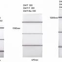 Электрический полотенцесушитель нержавеющая сталь SWT-T 150 800х370х15
