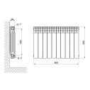 THERMO ALLIANCE ALL-VULCAN Радиатор алюминиевый 500/96 1,05 КГ