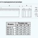 Аккумуляторная батарея ARUNA GEL65-12