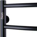 Полотенцесушитель UNIO LD W 700-500-7 BLK Лесенка Дуга вода черная