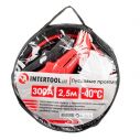 Пусковые провода 300А, 2.5м, до -40°C, чехол INTERTOOL AT-3041