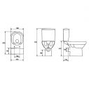 Компакт Cersanit 604 CITY NEW CLEAN ON 011 3/5 slim дюроплас