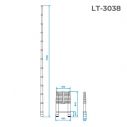 Лестница алюминиевая телескопическая 12 ступ., 3,80 м INTERTOOL LT-3038