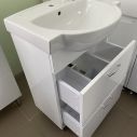 TOFT-L тумба с умывальником напольная 55см (2 ящика, в комплекте с умывальником Freja)