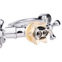 Lidz Lamb 274F Смеситель для кухни двухвентельный с гибким изливом Chrome (75 21)