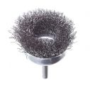 Щетка чашечная 50 мм для дрели, 1/4" (витая проволока) INTERTOOL BT-9050