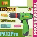 Шуруповерт аккумуляторный Procraft PA12PRO с DFR патроном
