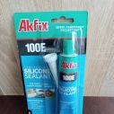 Герметик силиконовый тюбик 50 мл Akfix 100Е прозрачный -белый
