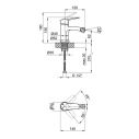 Lidz Nicole 001AF Смеситель для биде (k35) Chrome (14 34)