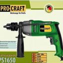 Дрель ударная Procraft PS -1650, металлический редуктор 