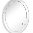 Зеркало настенное Zerix FUSION MOZ03-550x700 овальное с декором (ZX5632) 