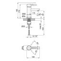 Смеситель для раковины Lidz (NKS) Aria 001F