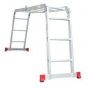 Лестница алюминиевая трансформер 4*3 ступ., 3,70 м INTERTOOL LT-0030