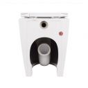 Унитаз подвесной Robin Ultra Quiet 520x365x365 мм, White, с сиденьем Slim Duroplast