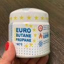 Газовый баллон пробивной с клапаном Gas Stop 190 г (сделано в Греции)