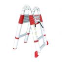 Лестница алюминиевая телескопическая раскладная универсальная 12 ступ., 3,78 м INTERTOOL LT-3039