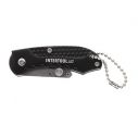 Нож трапецевидный 9 мм мини, складной, SK5, алюмин рукоятка INTERTOOL HT-0532