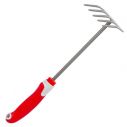 Грабли садовые 335 мм*85 мм с с комбинированной рукояткой INTERTOOL FT-0032