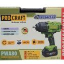 Аккумуляторный гайковерт Procraft PWA80 Кейс (с 1 АКБ и ЗУ)