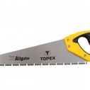 Ножовка по дереву Topex - 400 мм, тройная заточка Aligator 