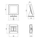 Недельный программируемый радиоуправляемый сенсорный термостат c WiFi Thermo Alliance ТА-2501WiFiRF