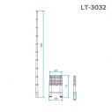 Лестница алюминиевая телескопическая 10 ступ., 3,18 м INTERTOOL LT-3032