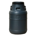 Бочка (бидон) непищевая Пласт Бак с пластиковыми ручками 100л черная