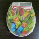 Сиденье для унитаза мягкое NOVA Comfort 2051N, Морская звезда