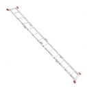 Лестница алюминиевая трансформер 4*3 ступ., 3,70 м INTERTOOL LT-0030