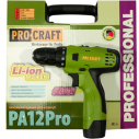 Шуруповерт аккумуляторный Procraft PA 12 Pro (в кейсе)